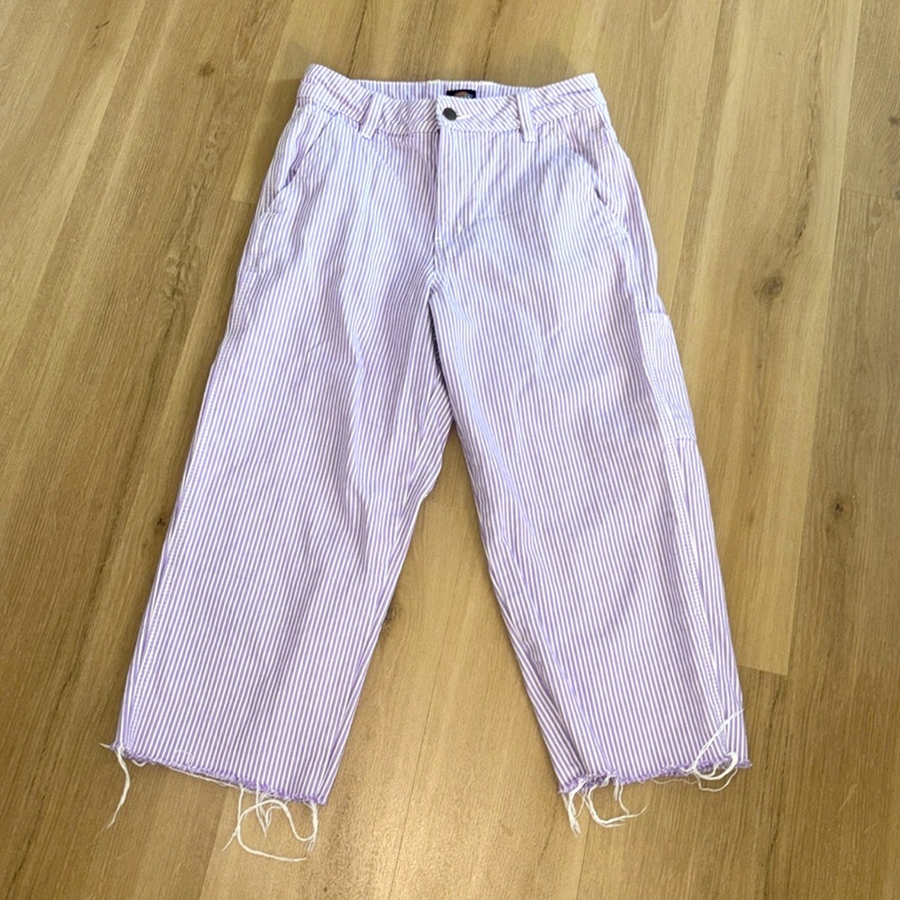 Dickies purple striped jeans